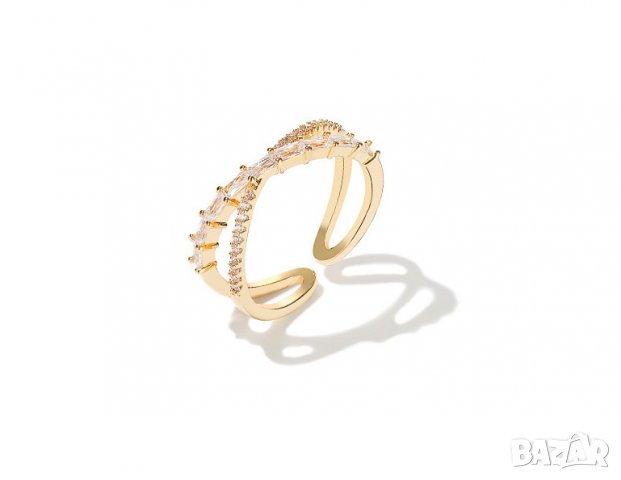 Тотална разпродажба - 50% Сребърен пръстен с циркон регулируем /2319/, снимка 2 - Пръстени - 33155788