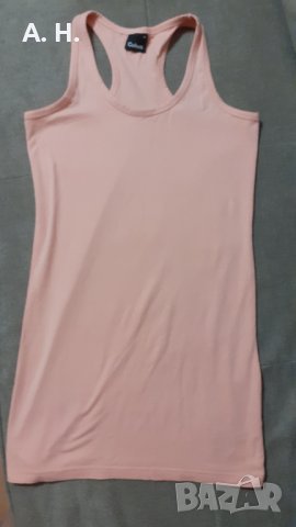 Дамска рокля/ туника еластична корал, снимка 1