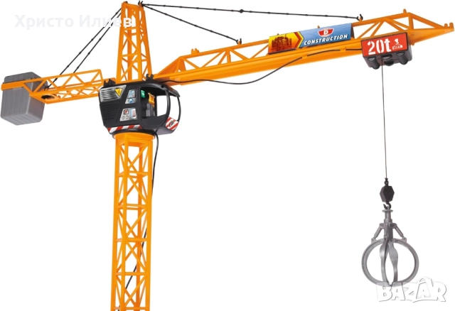 Мега строителен кран Гигантски радиоуправляем кран Dickie Toys 120см, снимка 3 - Коли, камиони, мотори, писти - 52074378