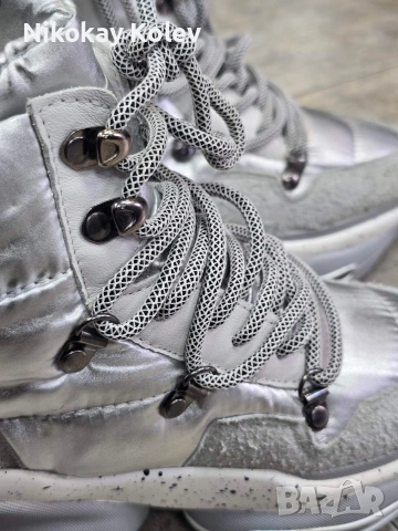 Жестоки сиви дамски апрески по модел на BALMAIN, снимка 3 - Маратонки - 53044831