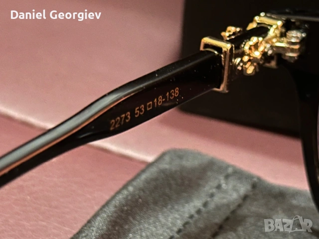 Чисто нови Очила Chrome Hearts Cox Ucker със златни елементи и оптични стъкла, снимка 7 - Слънчеви и диоптрични очила - 53538955