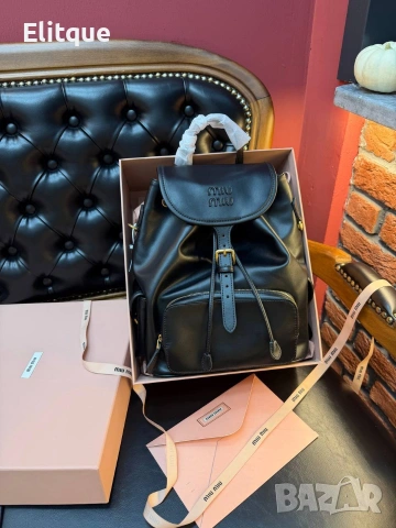 раници MİU MİU Висок клас 25 x 30 cm / 281€ 18,5x22 cm / 255€, снимка 2 - Раници - 53182613