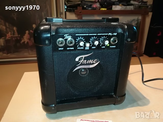 fame pl-10 amplifier 23х23х14см 2806212047, снимка 4 - Ресийвъри, усилватели, смесителни пултове - 33361117