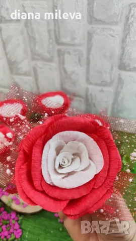 Бюджетен подарък в червено и бяло!!, снимка 11 - Декорация за дома - 48658891