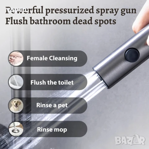 Модерен интелигентен термостатен душ с дисплей и LED подсветка, снимка 16 - Душове - 51140600