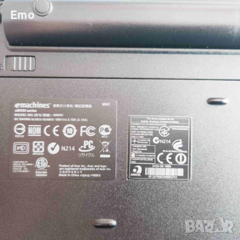 Netbook Acer eMachines EM350 NAV51, снимка 6 - Лаптопи за дома - 52863363