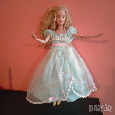 Колекционерска кукла Barbie Geneviève ballerina Mattel 1999 37 cm, снимка 4 - Колекции - 43698338
