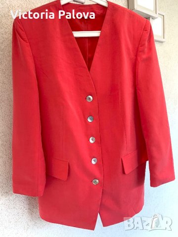 Прекрасно сако опушен корал Германия, снимка 9 - Сака - 40382696