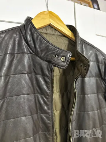 Яке Естествена Телешка Кожа (Massimo Dutti) – Двулицево, снимка 7 - Якета - 48324205