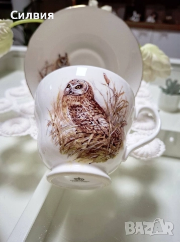 Винтидж чаша с чинийка , снимка 8 - Чаши - 52764049