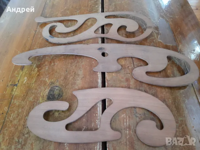 Стари дървени кривки за чертане, снимка 3 - Други ценни предмети - 47728284