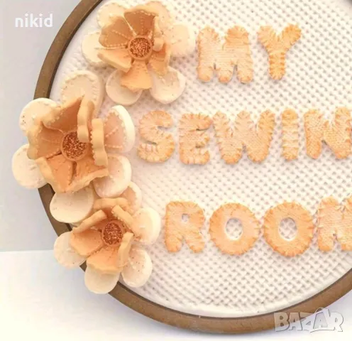 Латиница Букви Азбука шевове главни печатни букви силиконов молд форма за украса торта с фондан, снимка 4 - Форми - 20564640