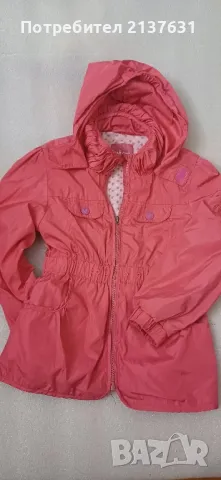 ДЕТСКО ЯКЕ с КАЧУЛКА  - ПРОЛЕТ  / ЕСЕН  - Размер 122 / 128, снимка 2 - Детски якета и елеци - 49971184