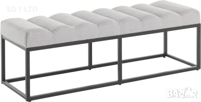 Тапицирана пейка с метална рамка Maria Kretschmer Home&Living 4886 6208 за спалня интериорна