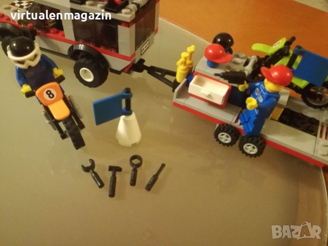 Конструктор Лего - модел LEGO Off-Road 4433 - Dirt Bike Transporter, снимка 7 - Конструктори - 39260590