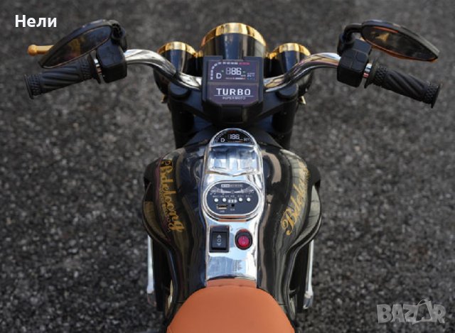 Акумулаторен MOTOR ТУРБО 12V батерия,MP3 плейър, с меки гуми с Кожена седалка, снимка 13 - Детски велосипеди, триколки и коли - 43684087