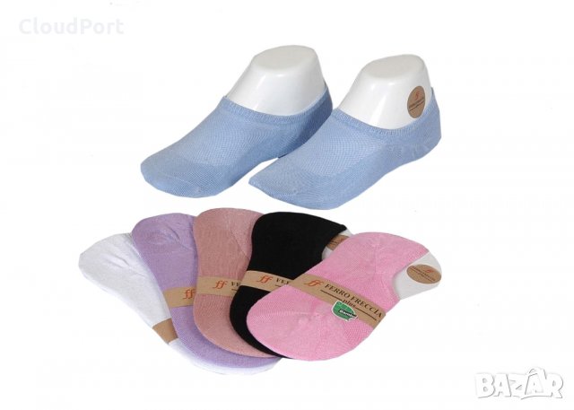 Женски памучни терлици (6 броя), снимка 2 - Дамски чорапи - 32492627