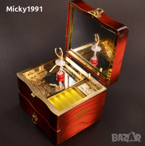 Музикална кутия за бижута с балерина 