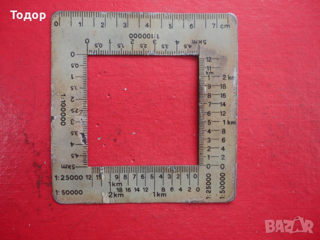 Немска армейска метална линия с мащаб и километри , снимка 6 - Други инструменти - 43550547
