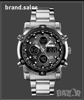 Мъжки водоустойчив часовник с черна верижка, снимка 4 - Мъжки - 32254267