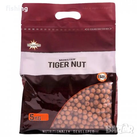 Топчета DB Monster Tiger Nut Boilies 15/20мм 5кг, снимка 4 - Стръв и захранки - 33098825