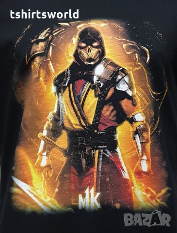 Нова мъжка тениска с дигитален печат Mortal Kombat, MK, видеоигра, снимка 2 - Тениски - 34657275