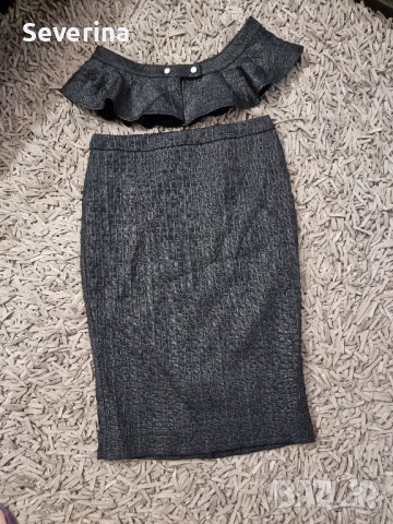 Patrizia pepe *Нова, молив пола с колан пеплум 42, снимка 2 - Поли - 44116163