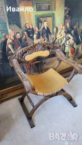 Римско столче , снимка 3 - Столове - 53432912