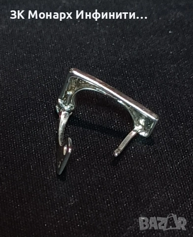 Сребърна обеца, снимка 4 - Обеци - 47242529