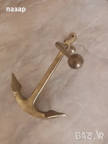 Бронзова котва, снимка 2 - Антикварни и старинни предмети - 50383553
