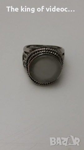 Старинен пръстен с камък - ръчно  изработен , снимка 3 - Антикварни и старинни предмети - 53458375
