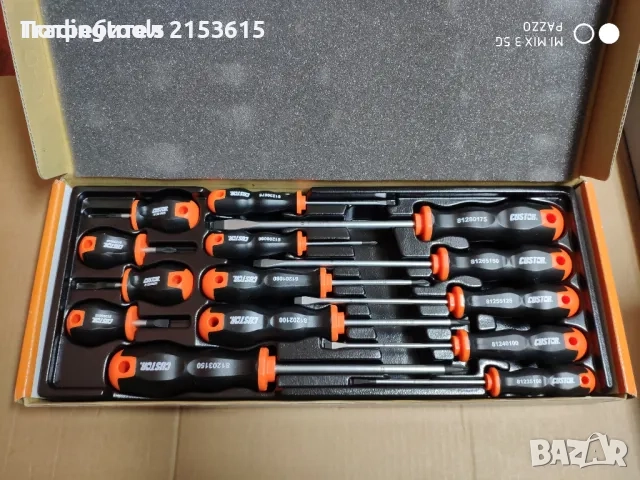 CUSTOR TOOLS 14 броя кръстати прави отвертки комплект, снимка 2 - Отвертки - 52861585