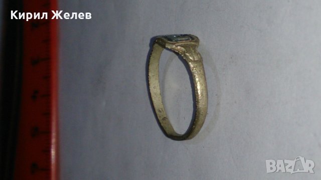 Старинен пръстен сачан - 60171, снимка 3 - Пръстени - 28993461