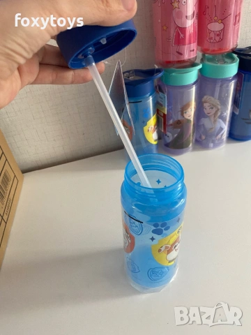 Пластмасова бутилка Frozen, Paw Patrol, Hot Wheels, Peppa Pig, 500 ml, шише, снимка 8 - Други - 53204084