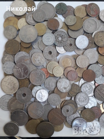 лот от 300 броя чужбински монети. БЕЗ ЕВРОЦЕНТОВЕ И СТОТИНКИ!, снимка 2 - Нумизматика и бонистика - 53584899