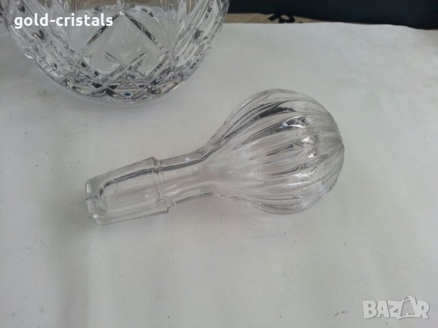 Кристална гарафа, снимка 6 - Антикварни и старинни предмети - 26676458