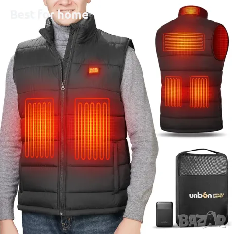Отопляем елек унисекс UNBON със супермощна батерия 14400mAh