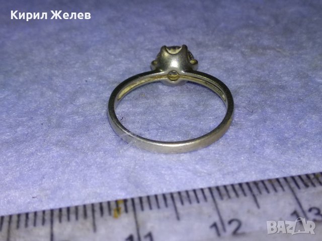 СКЪПОЦЕНЕН СРЕБЪРЕН Тип ГОДЕЖЕН ПРЪСТЕН ВИСОКА ПРОБА СРЕБРО с ФАСЕТИРАН ИСКРЯЩ ЦИРКОН 40325, снимка 10 - Пръстени - 43226610
