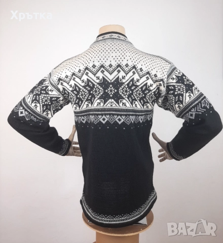 Dale of Norway Vail - Оригинален мъжки пуловер с цип размер S, снимка 5 - Пуловери - 52515126