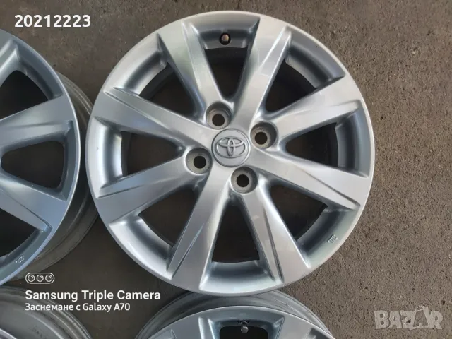 4 броя алуминиеви джанти за Toyota Yaris,Toyota Yaris-Hybrid 15, снимка 7 - Гуми и джанти - 50401577