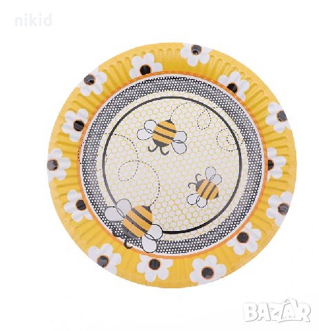 Пчели 10 бр парти чинии чинийки рожден ден