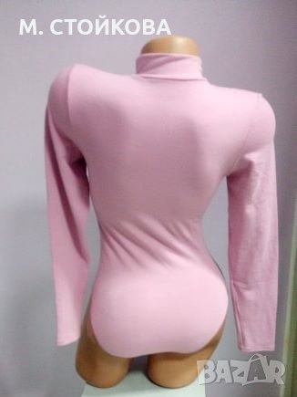 ПОСЛЕДЕН БРОЙ! розово боди с бикина S - българско производство, снимка 2 - Блузи с дълъг ръкав и пуловери - 26801985