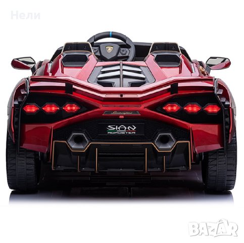 Акумулаторен Двуместна КОЛА Lamborghini SIAN 4X4 24V батерия,MP4, снимка 4 - Детски велосипеди, триколки и коли - 43675230