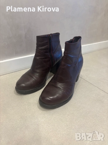 Боти от естествена кожа | Номер 37 (или 36.5)