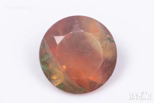 Двуцветен флуорит 4.13ct 10mm кръгла шлифовка