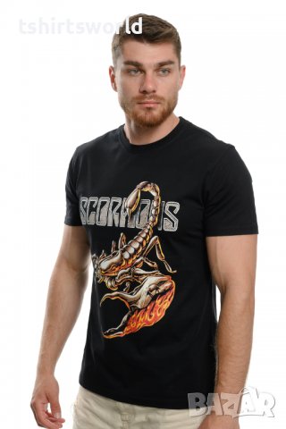 Нова мъжка тениска с дигитален печат на музикалната група Scorpions с гръб, снимка 7 - Тениски - 37699350