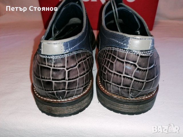 Стилни мъжки обувки от естествена кожа KicKers №46, снимка 7 - Официални обувки - 28473179