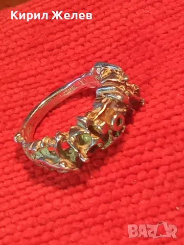 НЕВЕРОЯТНО КРАСИВ СРЕБЪРЕН АРТ ПРЪСТЕН СРЕБРО 925 ХУДОЖЕСТВЕНА РЪЧНА МАЙСТОРСКА ИЗРАБОТКА 49314, снимка 11 - Пръстени - 50136221