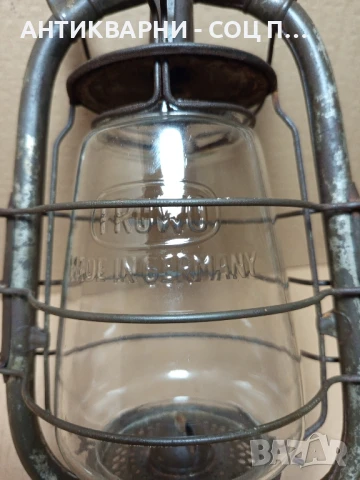 Стара Немска Газова Лампа Фенер FROWO 435., снимка 13 - Антикварни и старинни предмети - 50800661
