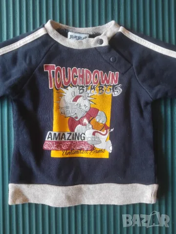 Bimbus - оригинална детска блуза с носорог - 6 месечна възраст, снимка 2 - Бебешки блузки - 49416549